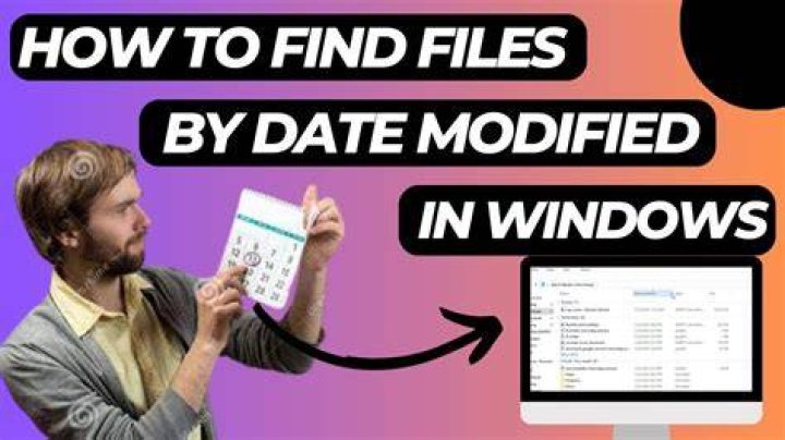 windows 8 find files modified in last hour