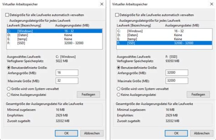 "Windows created a temporary paging file" message after every startup