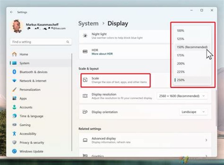 Windows dpi default setting - some time ago