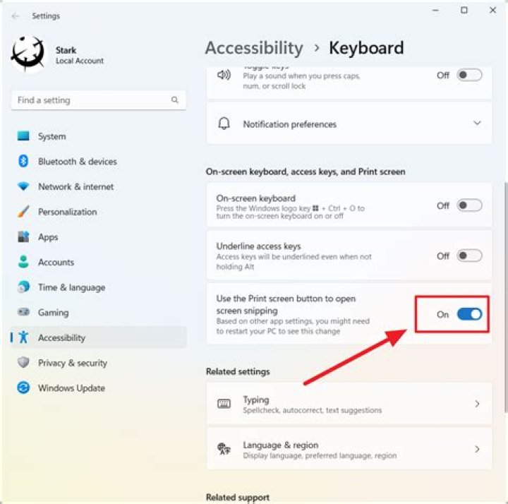 Windows key shot