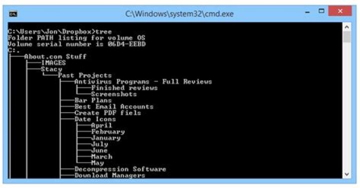 Windows "tree" command sorts randomly