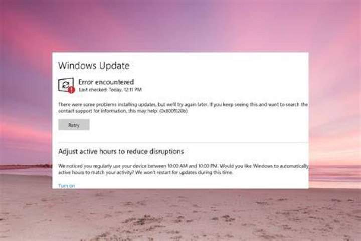Windows Update doesn't update - fails with error 80010108