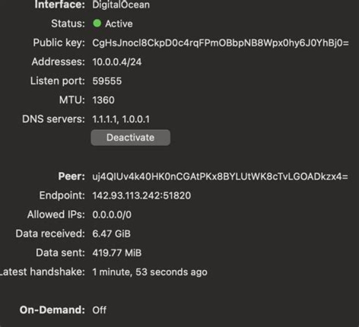 Wireguard on a DigitalOcean Droplet not allowing ssh, vnc, or smb