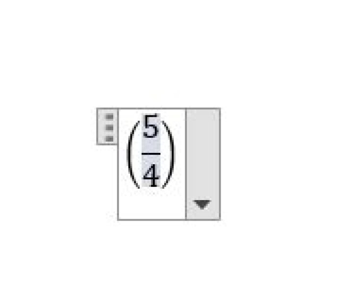 Word equation brackets wrong size