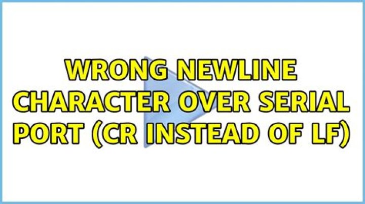 Wrong newline character over serial port (CR instead of LF)