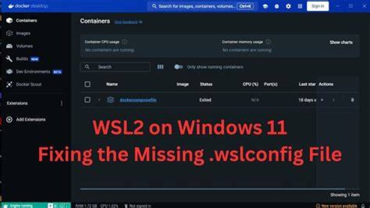 .wslconfig not applied for WSL2