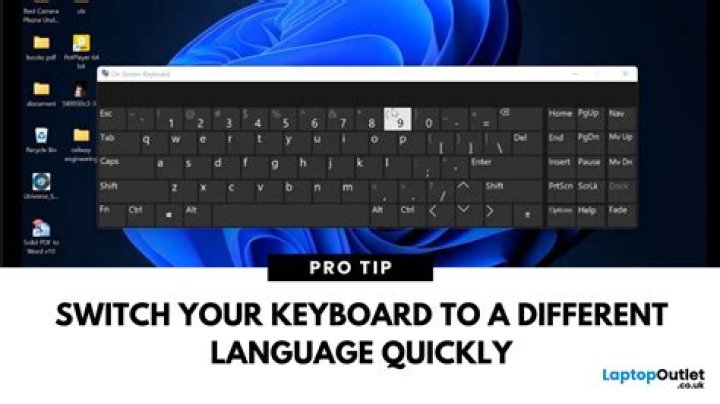 XP keyboard and language switching