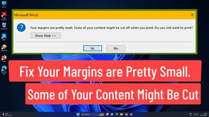 "Your margins are pretty small..." errors when printing